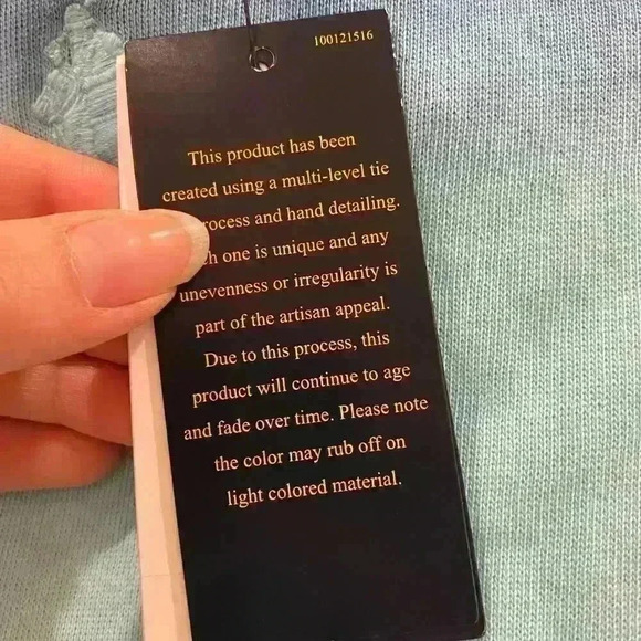 NWT POLO RALPH LAUREN BLUE TIE DYE GIRLS DRESS w Hood SZ XL - can fit Womens S - Picture 3 of 5